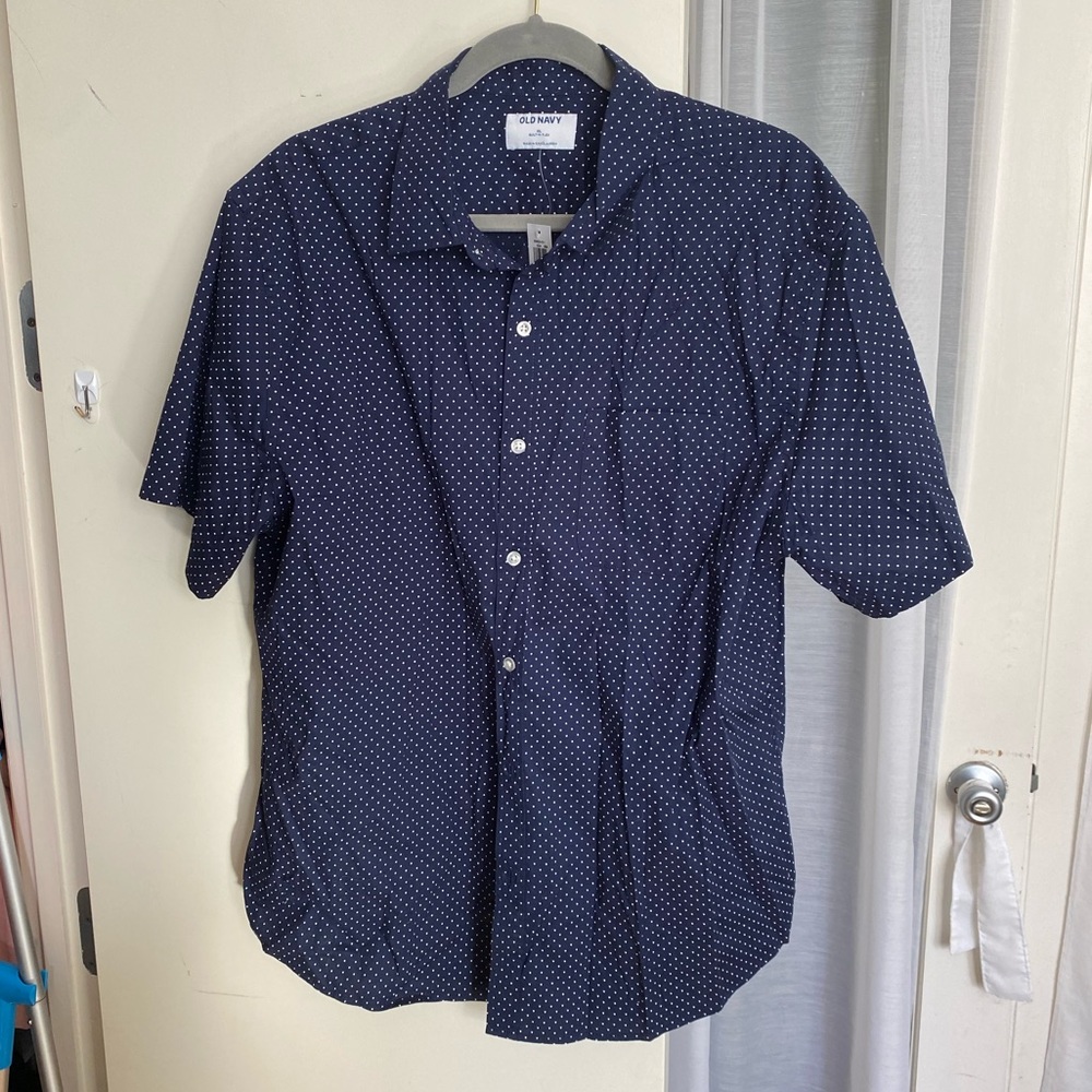 NEW Old Navy Polk-a-dot button up